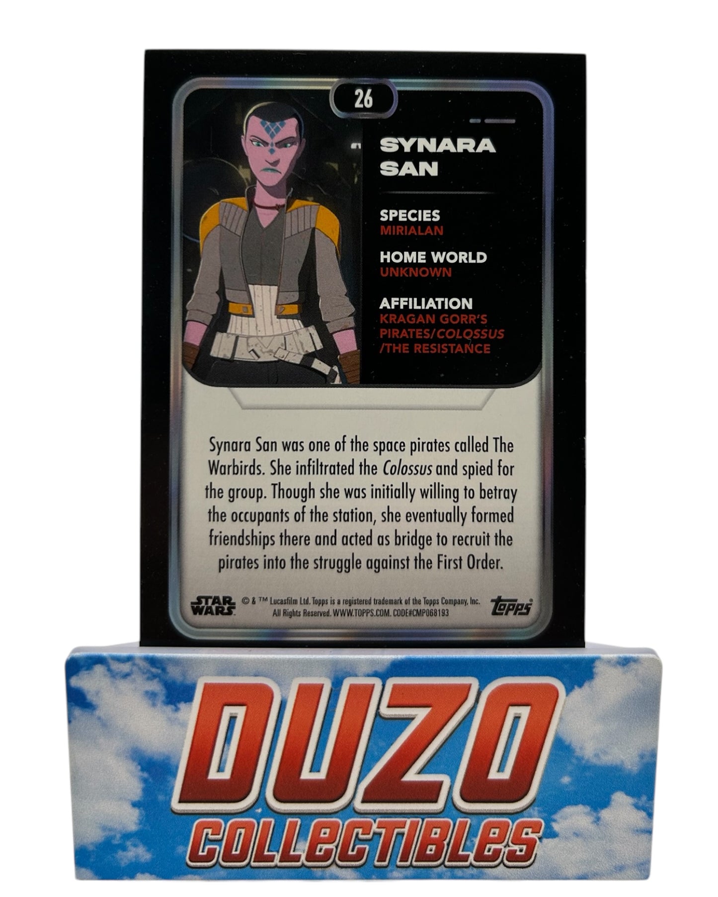 Synara San Green 218/499 2023 Topps Star Wars Flagship No.26