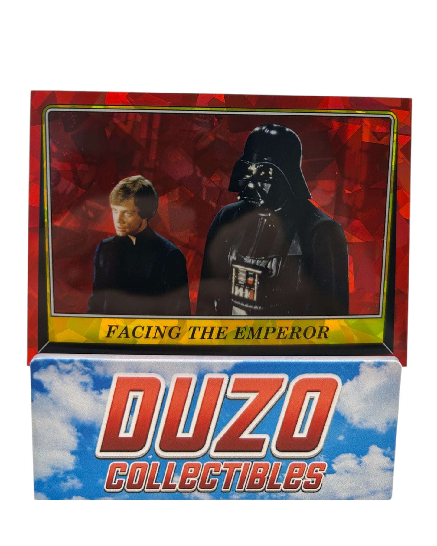 Facing the Emperor Red Cracked Ice 2023 Topps Sapphire Return of the Jedi No.116