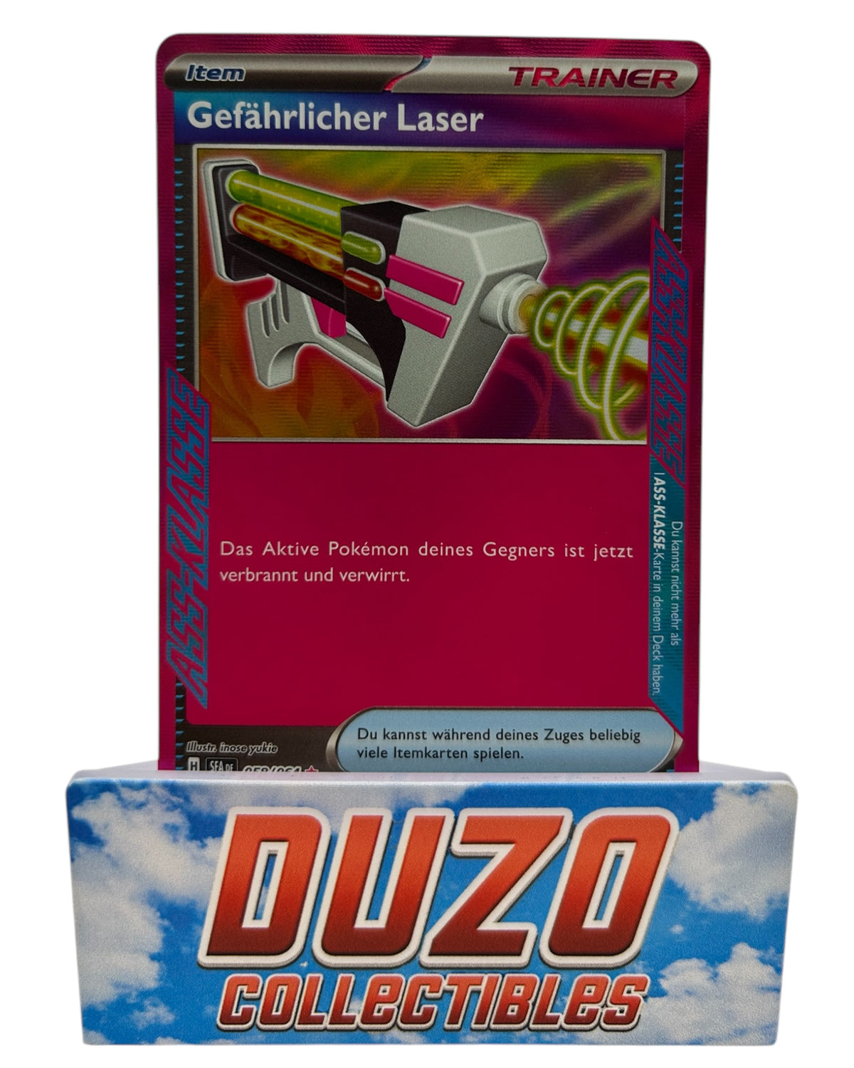 Gefährlicher Laser Trainer 058/064 2024 Pokemon Nebel der Sagen