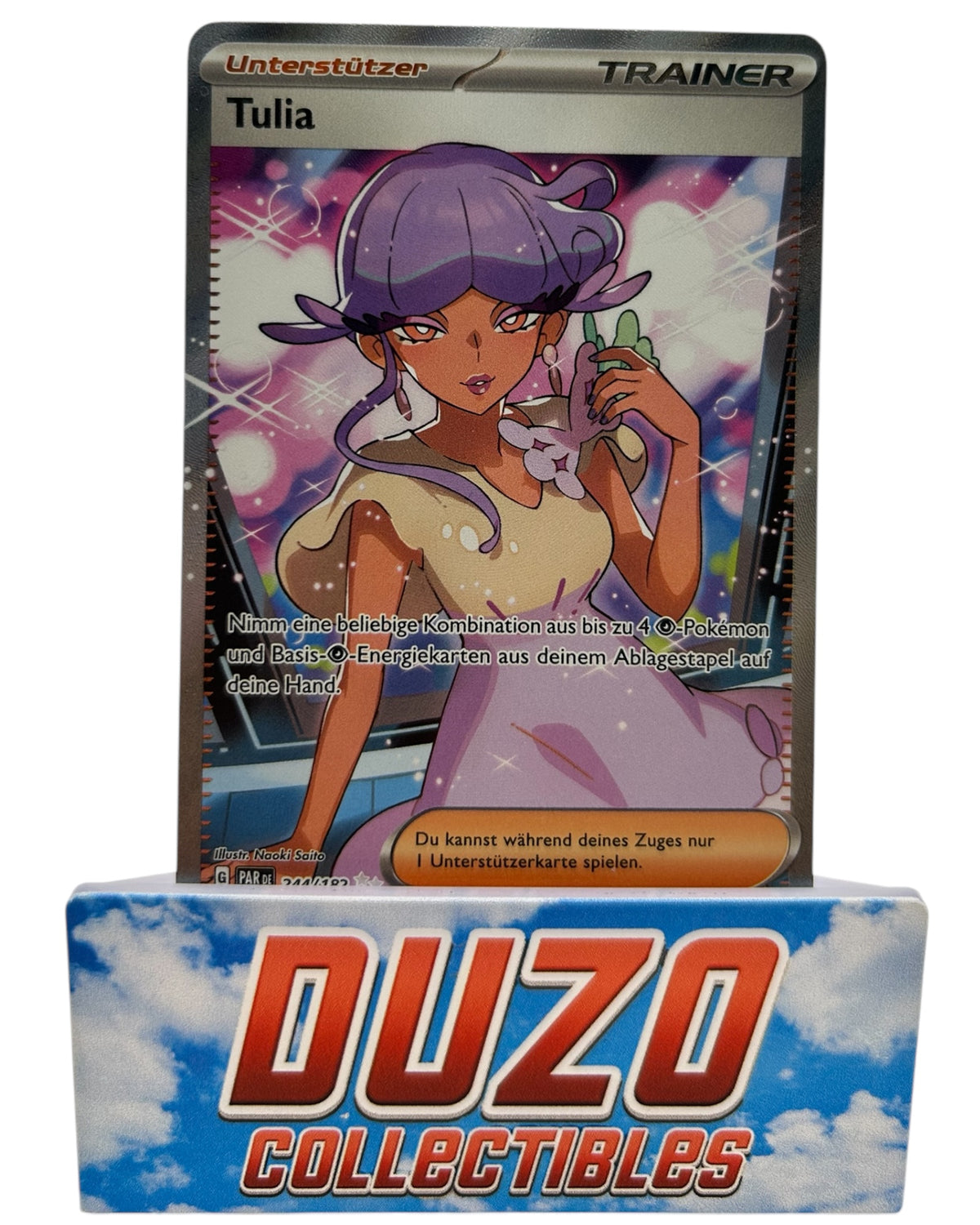 Tulia Full Art Trainer 2023 Karmesin & Purpur Pokemon No.244/182