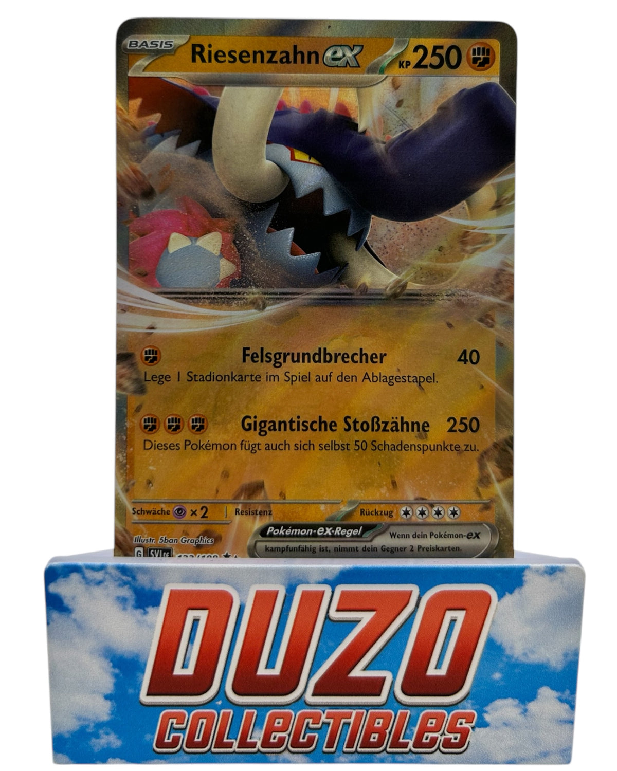 Riesenzahn EX 2023 Pokemon Karmesin & Purpur No.123/198