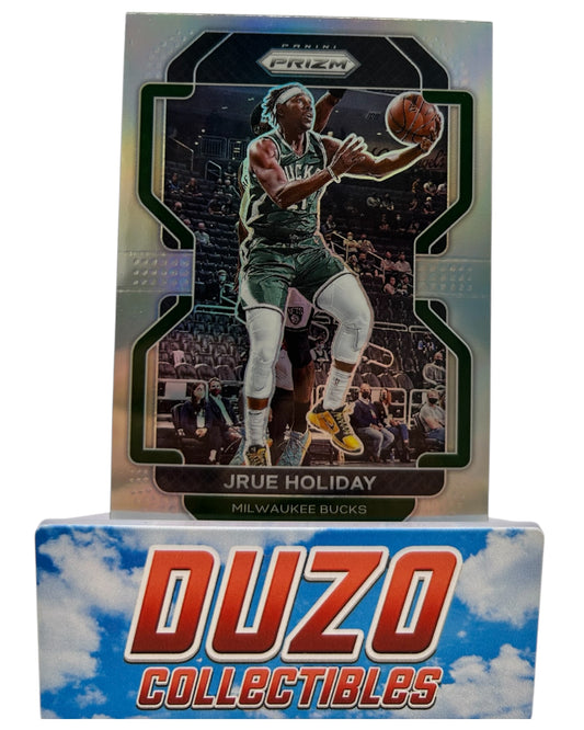 Jrue Holiday Silver 2021-22 Panini Prizm No.8