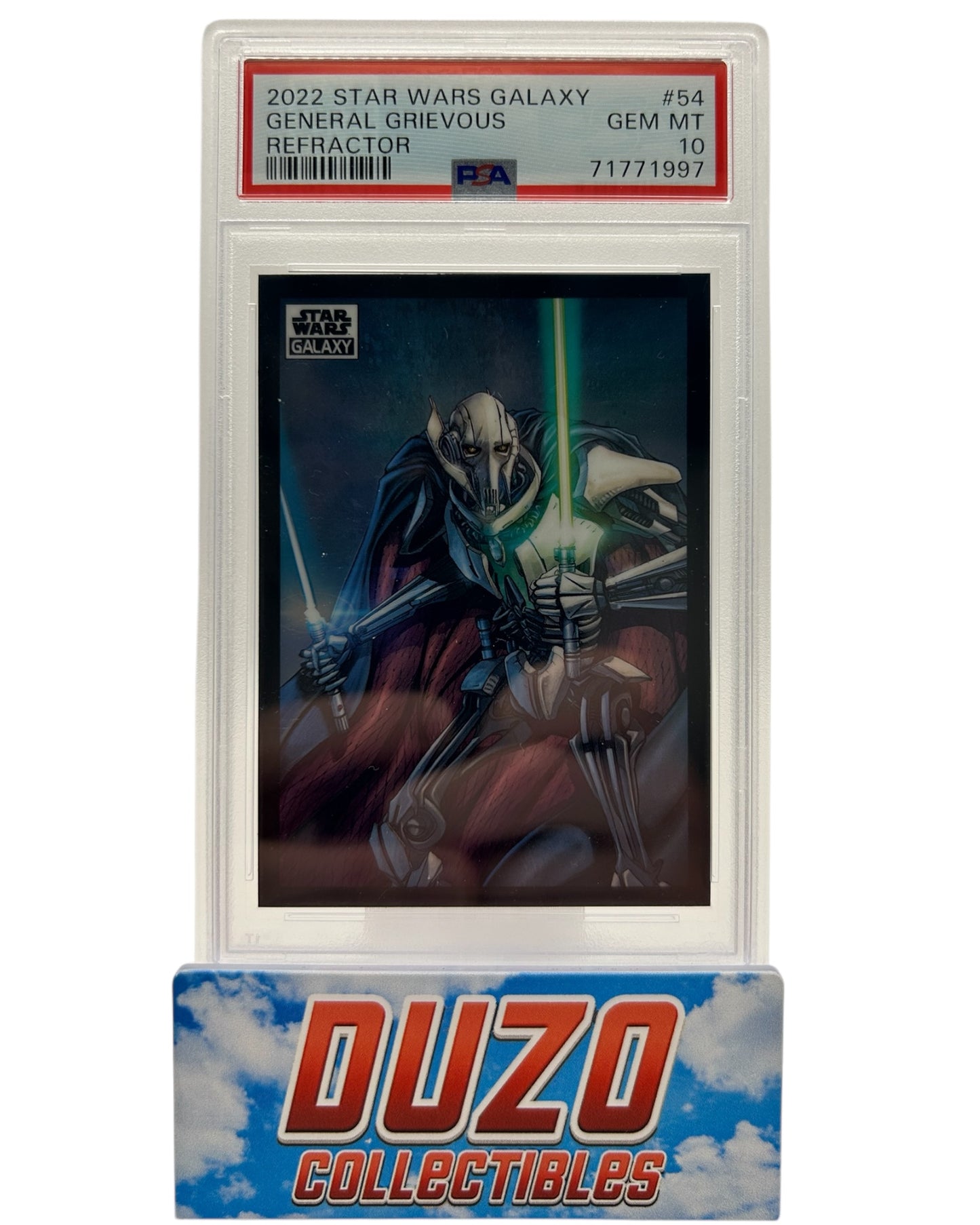 General Grievous Refractor 2022 Star Wars Galaxy No.54 PSA 10