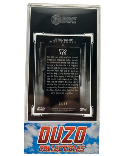 Kylo Ren Green /99 2020 Topps Star Wars Masterwork No.24 SGC9