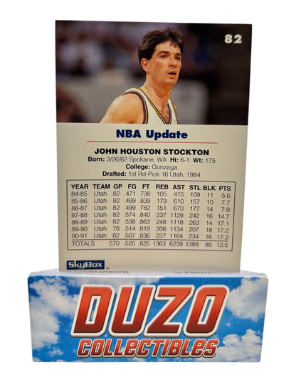 John Stockton NBA Update 1992 Skybox International No.82