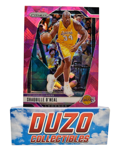 Shaquille O'Neal Legends Pink Cracked Ice 2024-25 Panini Prizm No.290