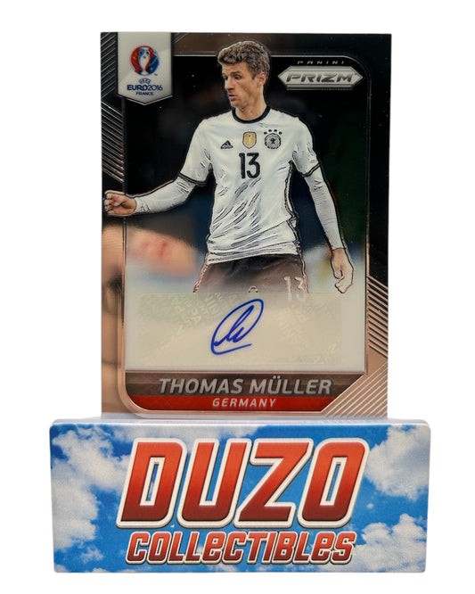 Thomas Müller Autograph 2016 Panini Prizm UEFA Euro Soccer No. S-TM