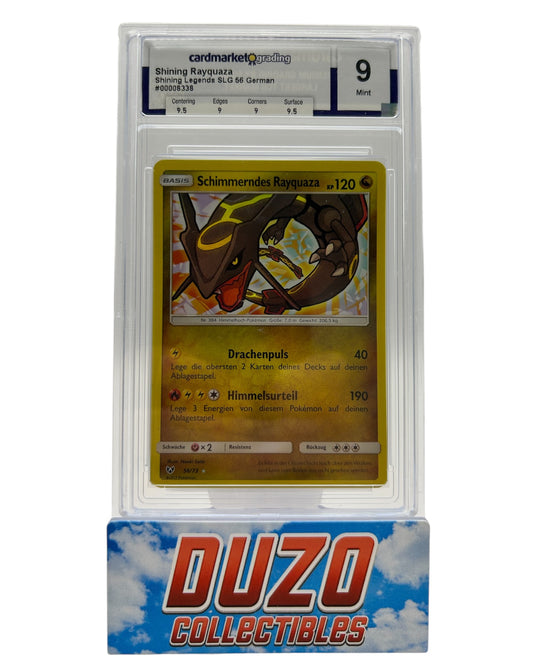 Shining Rayquaza 56/73 Shining Legends Graded Mint 9 Deutsch