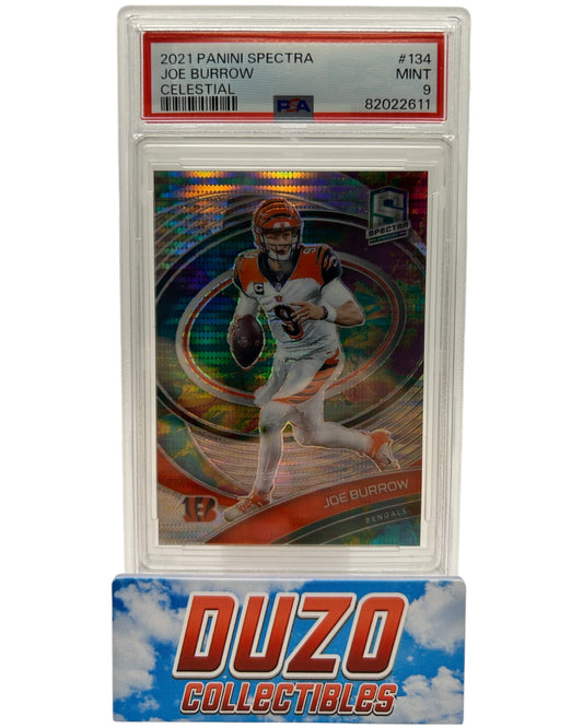 Joe Burrow Celestial /99 2021 Panini Spectra PSA 9 #134 POP 5 Cincinnati Bengals