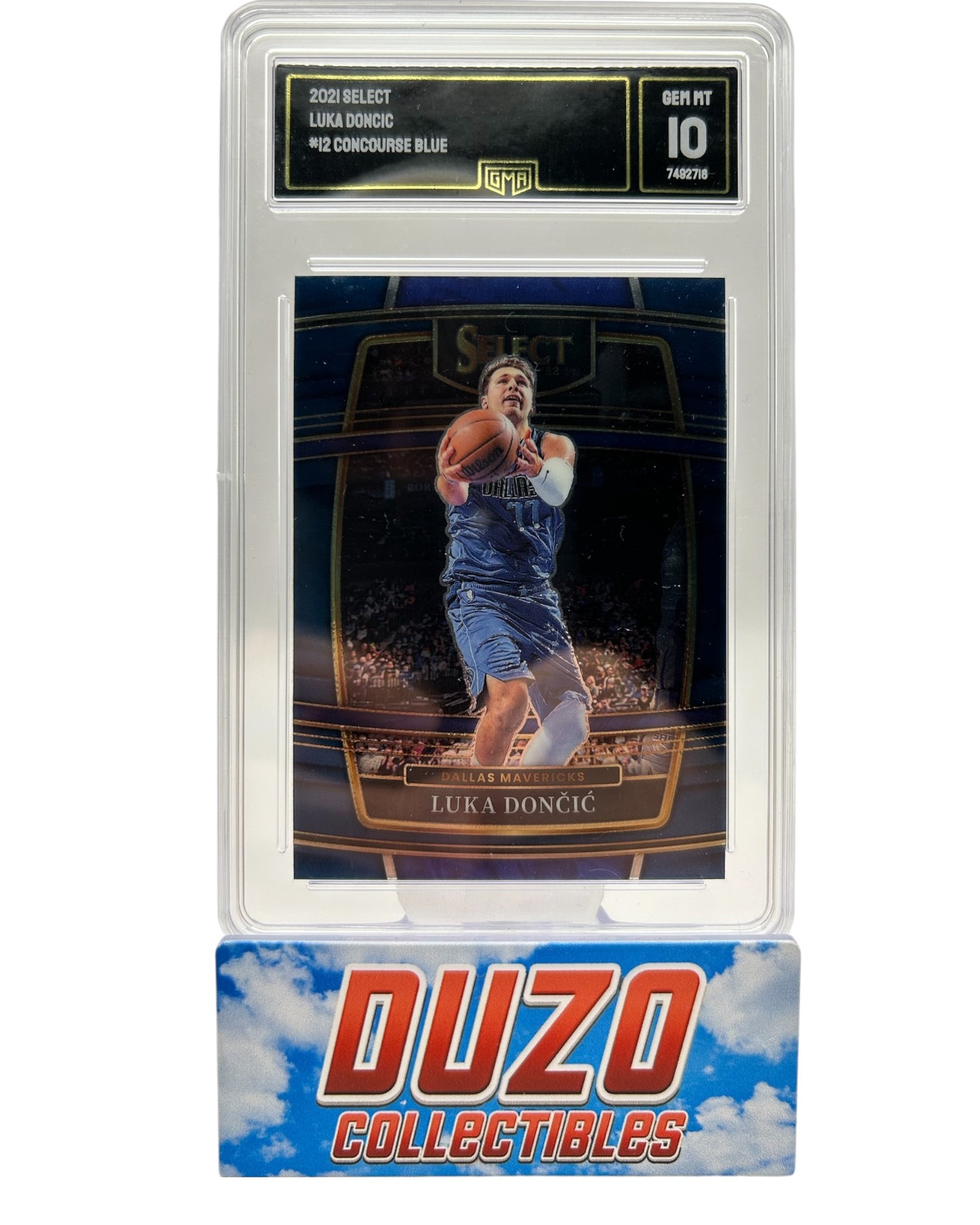 Luka Doncic 2021 Select Concourse Blue No.12 Graded Gem Mint 10