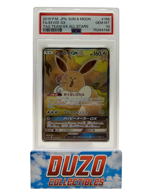 Eevee GX Tag Team GX All Stars 2019 japanese Alternative Art #188 PSA 10