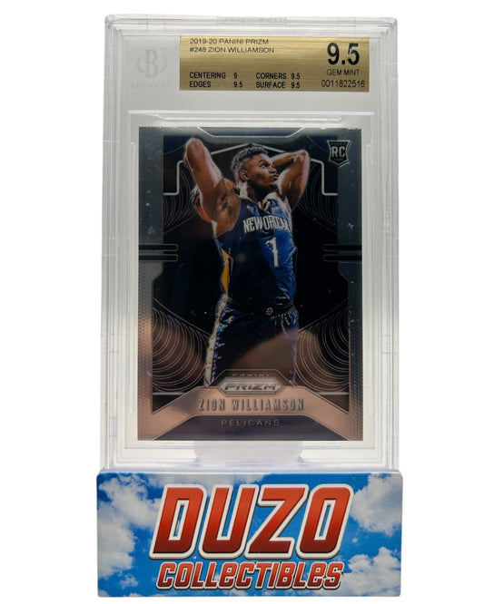 Zion Williamson Rookie Panini Prizm 2019-2020 Beckett 9.5 #248