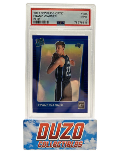 Franz Wagner Rated Rookie 2021-2022 Donruss Optic Blue /59 #185 PSA 9 Low Pop