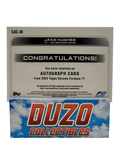 Jake Hughes Autograph Topps Chrome Formula 2 2022 CAC-JH