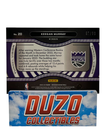 Keegan Murray Panini Obsidian Tunnel Vision No.20 /99