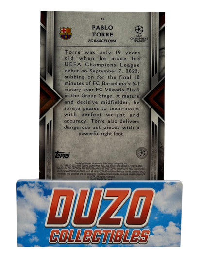 Pablo Torre FC Barcelona #32 - Topps Museum 2022/23