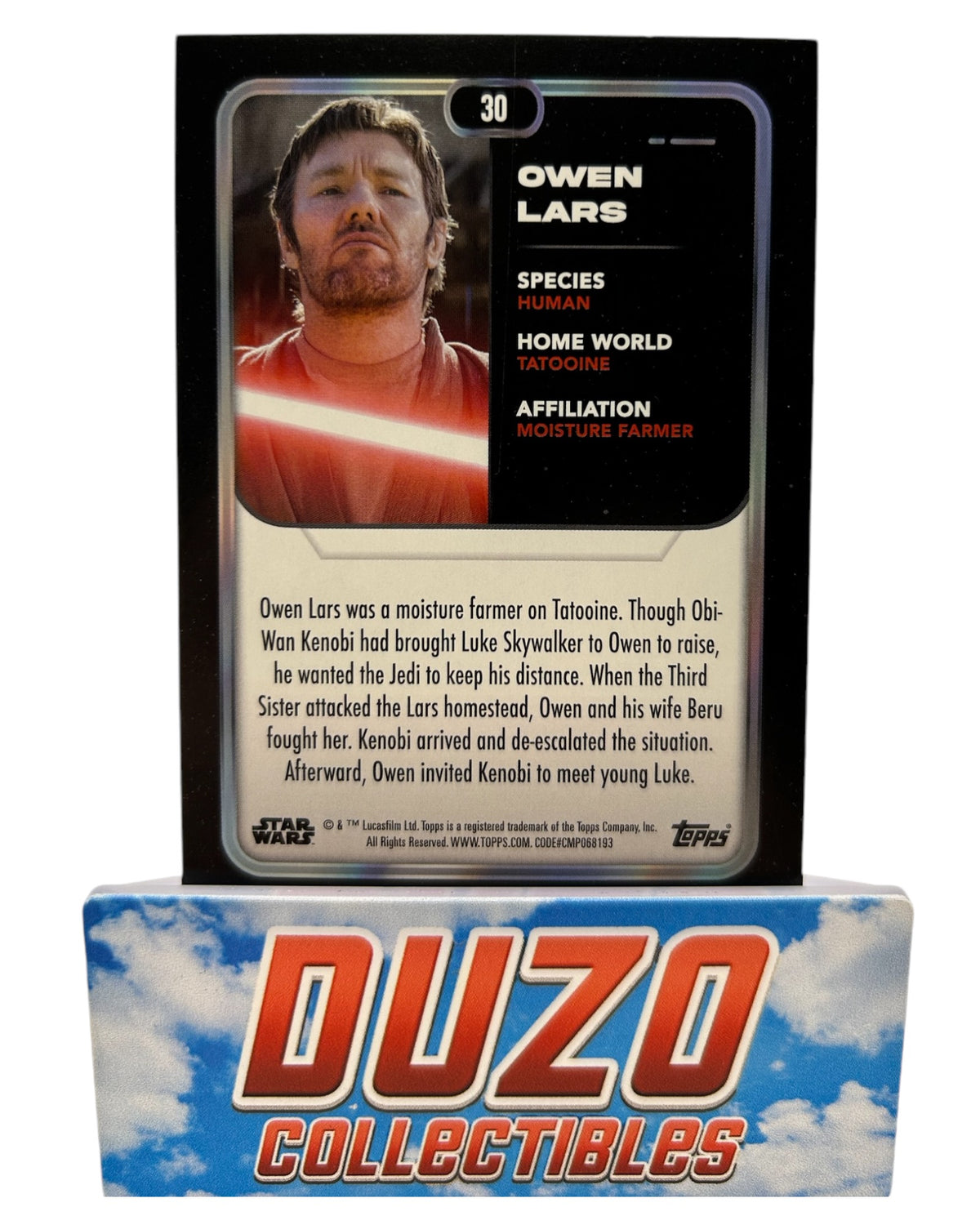Topps Star Wars Flagship 2023 Owen Lars Green Foilboard #30 /499