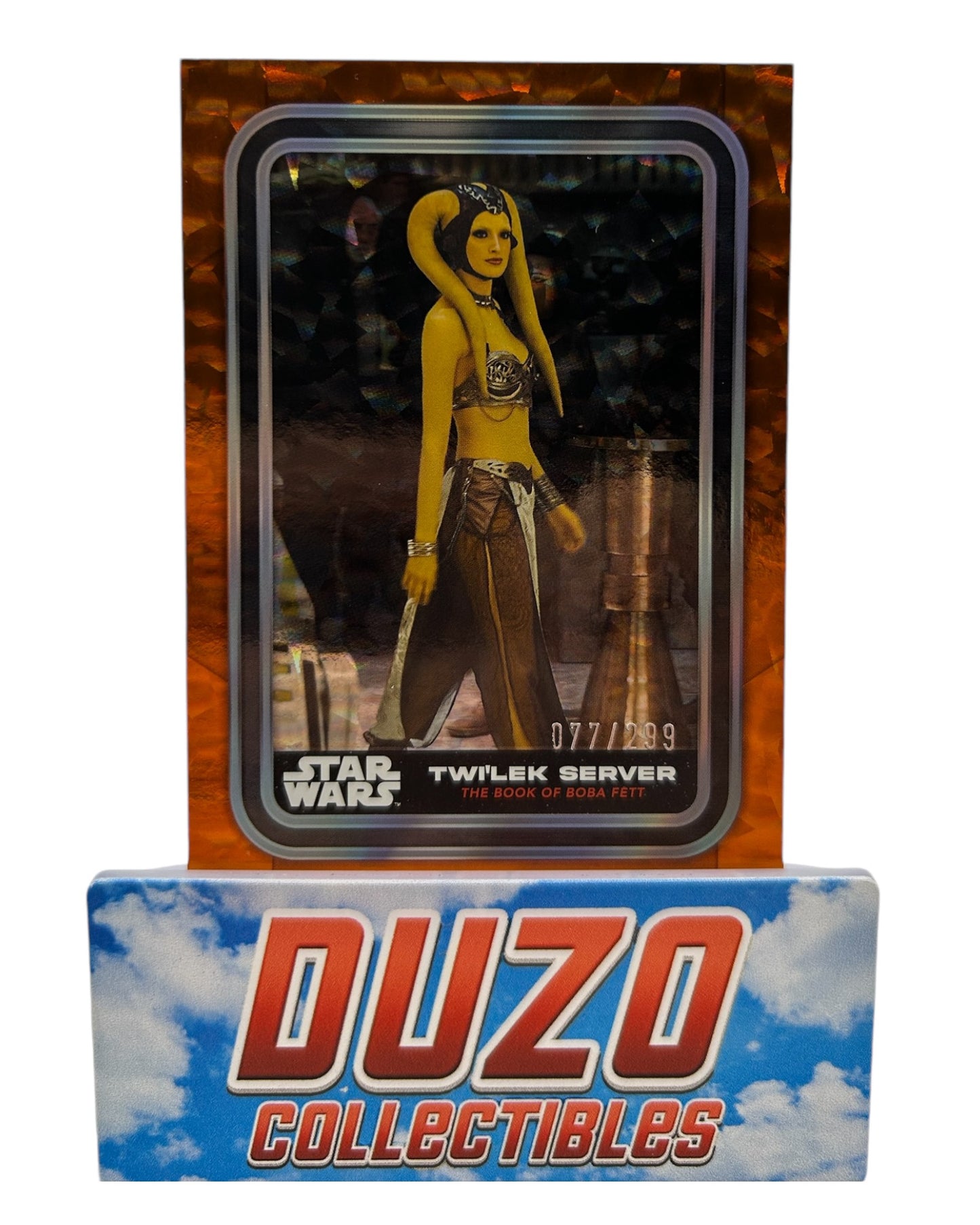 Topps Star Wars Flagship 2023 Twi'Lek Server Orange Foilboard #51 /299