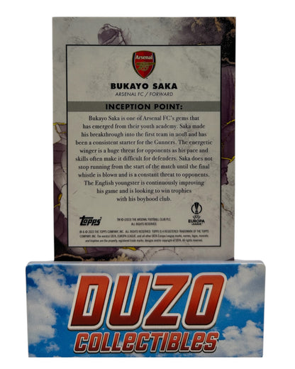 Bukayo Saka Arsenal FC Succession Topps Inception 2023