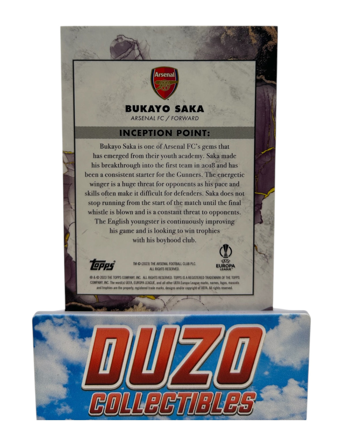 Bukayo Saka Arsenal FC Inception 2023 Green /99