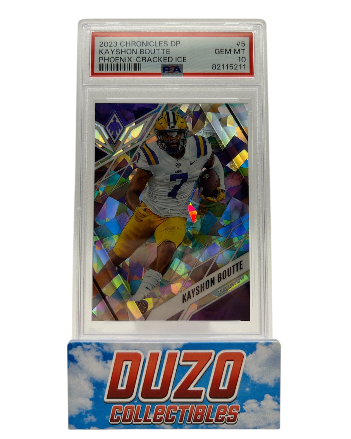 Kayshon Boutte 2023 Panini Chronicles DP Phoenix-Cracked Ice 9/11 PSA10 #5 Pop 1