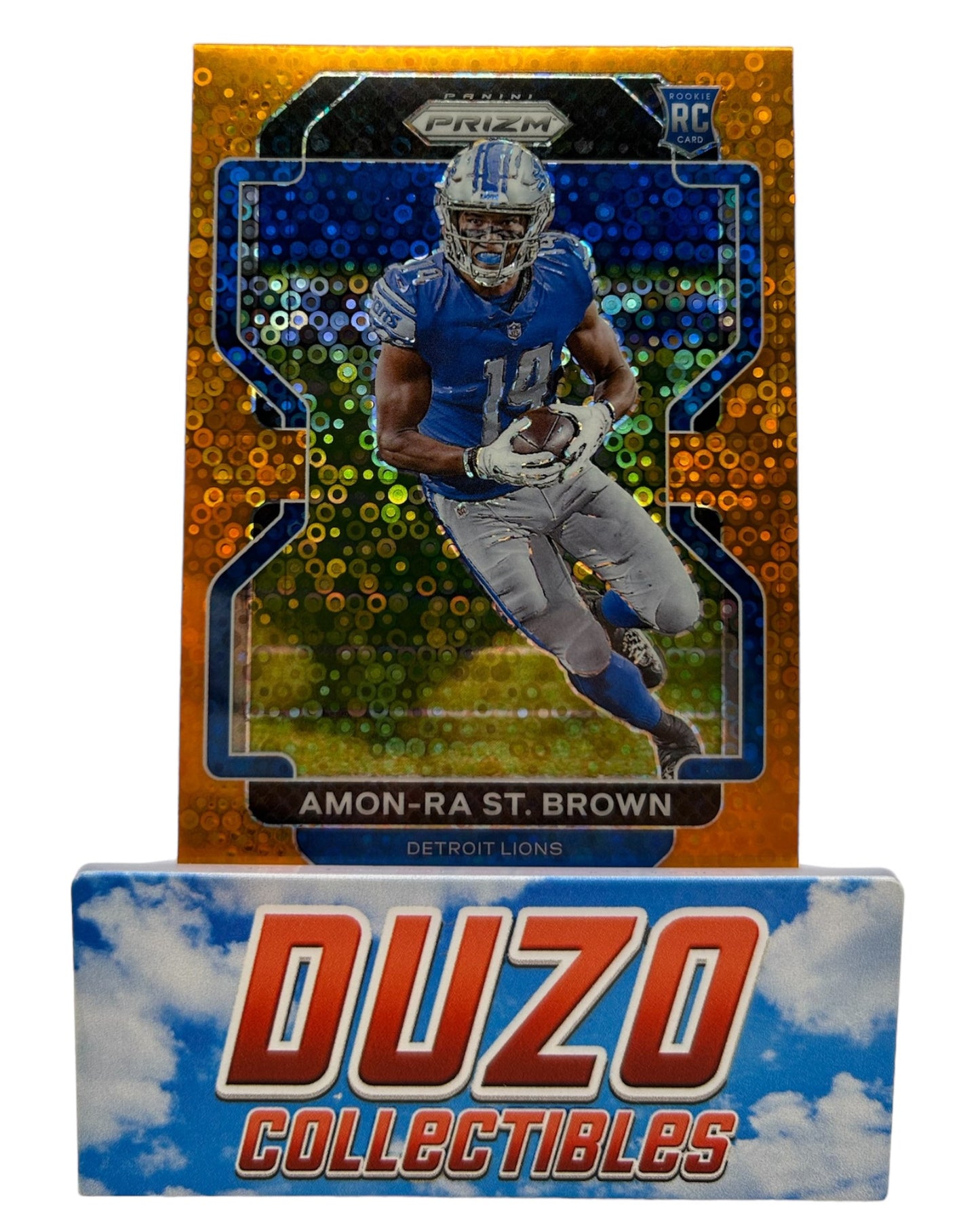 Amon-Ra St. Brown Rookie Prizm Orange Disco Panini Prizm 2021