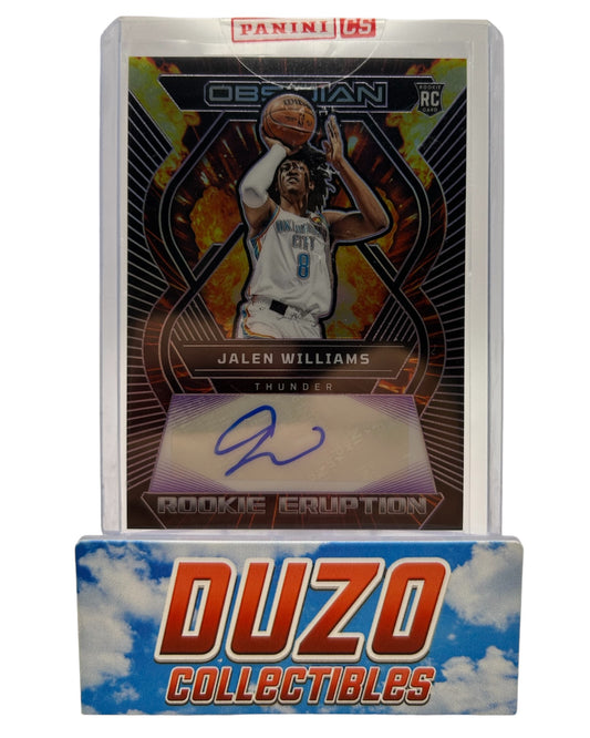 Jalen Williams Rookie Eruption Auto /75 Sealed + Original Redemption Panini Obsidian 2022-23 No.RE-WCT