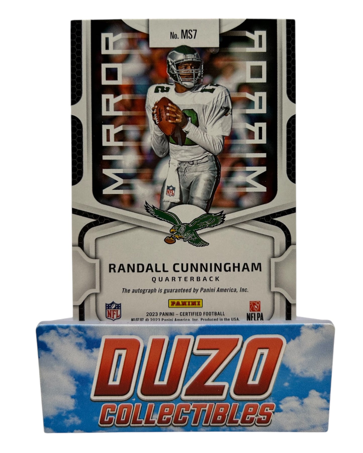 Randall Cunningham Mirror Clean Autograph /50 2023 Panini - Certified Football