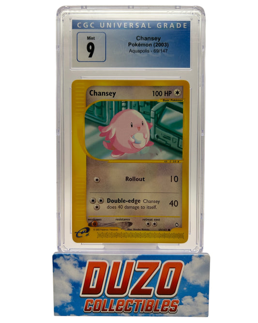 Chansey Aquapolis Base Set English Nintendo 2002 69/147 CGC Mint 9