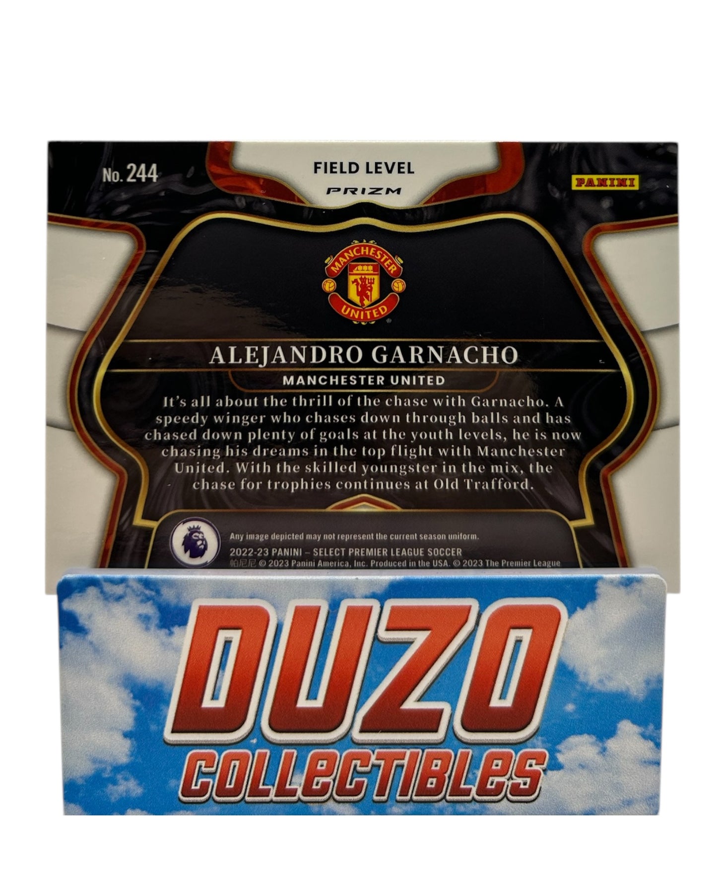 Alejandro Garnacho Rookie Silver Field Level 2022-23 Select Premier League Soccer No.244