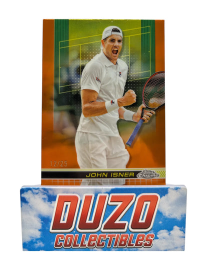 John Isner Orange /25 Topps Chrome Tennis 2024 No.92