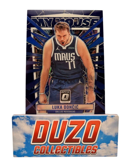 Luka Doncic My House Purple 2023-24 Panini Donruss Optic No.1