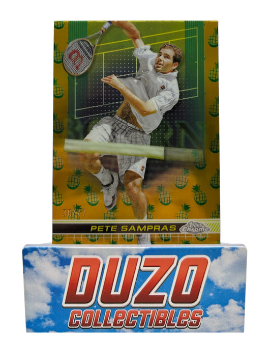 Pete Sampras Pineapple /77 Topps Chrome Tennis 2024 No.180