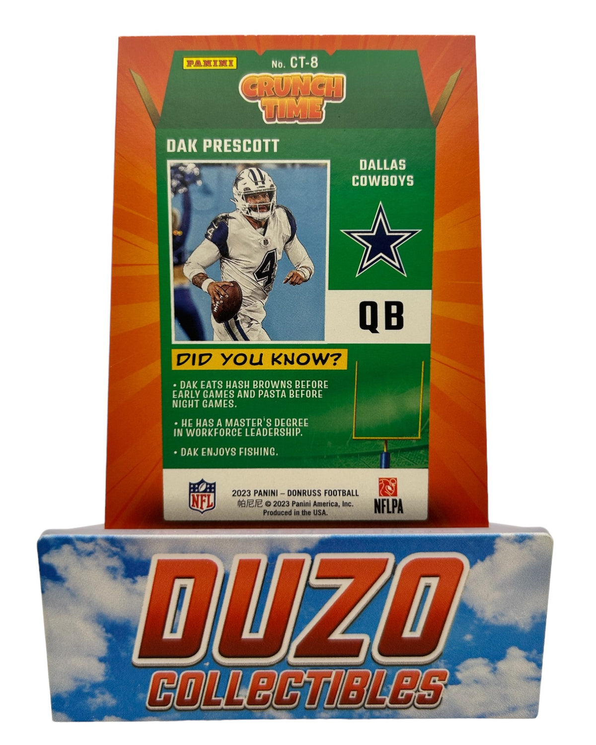 Dak Prescott Crunch Time Insert 2023 Panini Donruss No. CT-8