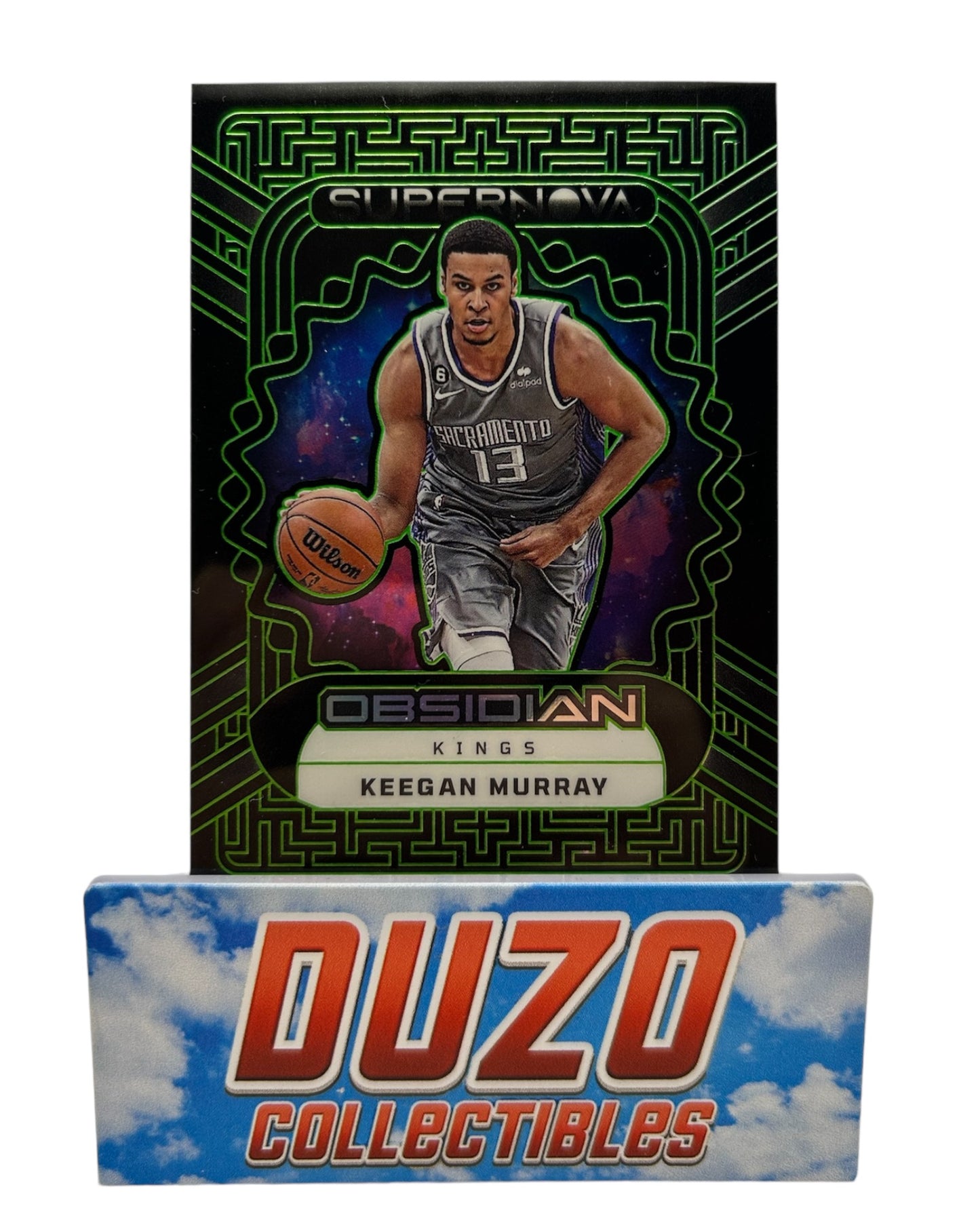 Keegan Murray Supernova Green Etch /25 Panini Obsidian 2022-23 No.10