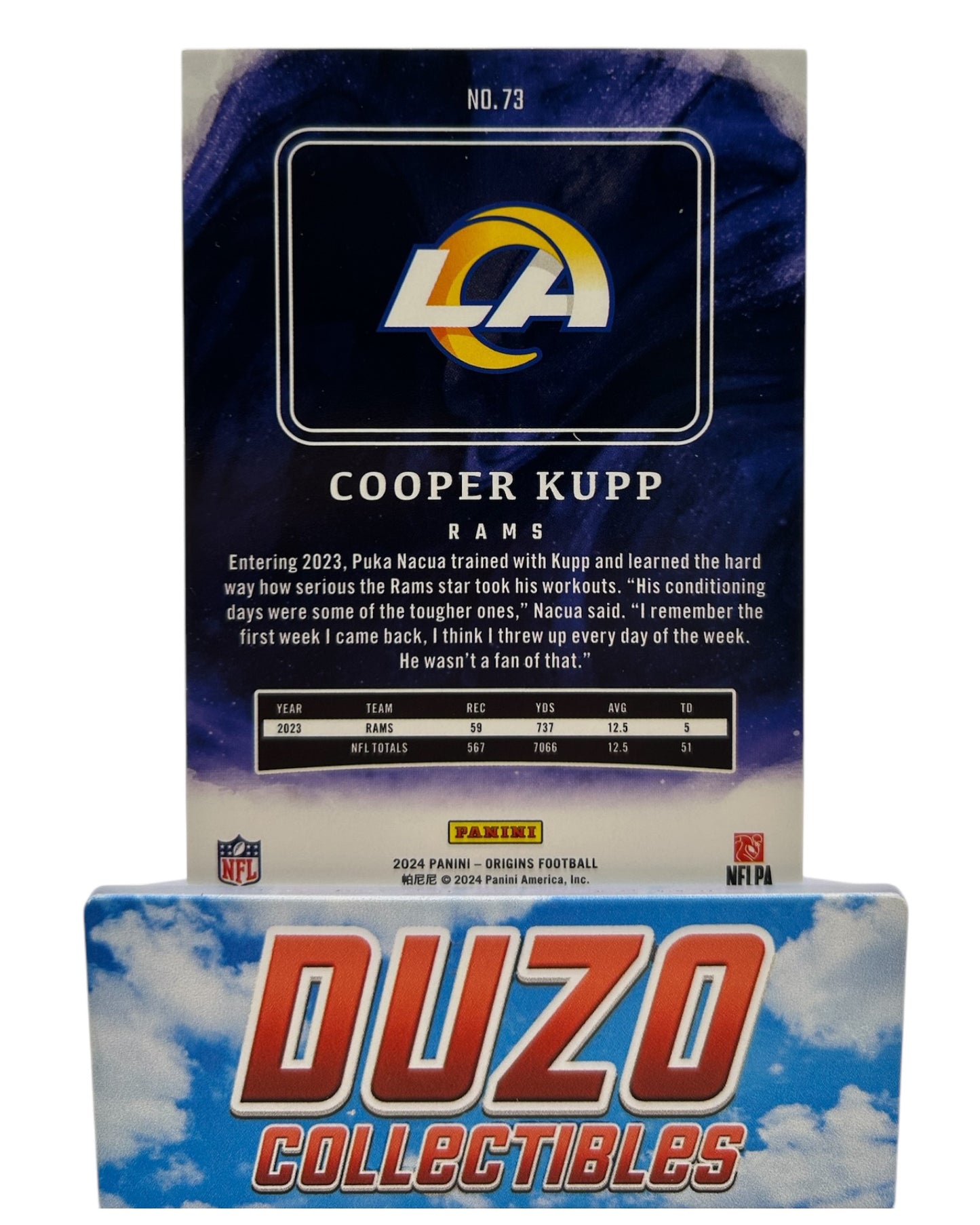 Cooper Kupp Blue /50 Color-Match 2024 Panini Origins No.73