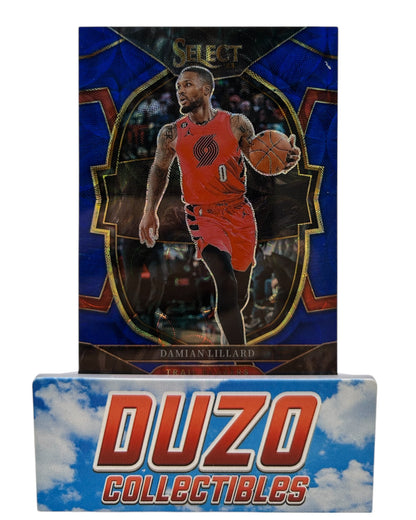 Damian Lillard Blue Scope /249 Concourse 2022-23 Panini Select No.7