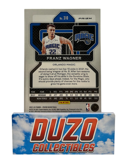 Franz Wagner Silver Wave Rookie Panini Prizm 2021-2022 No.310