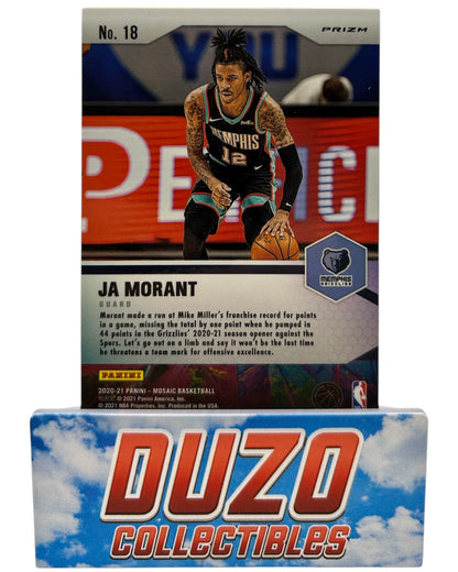 Ja Morant Center Stage Panini 2020-2021 Mosaic No.18