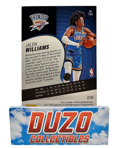 Jalen Williams Astro Rookie Panini 2022-2023 Revolution No.124