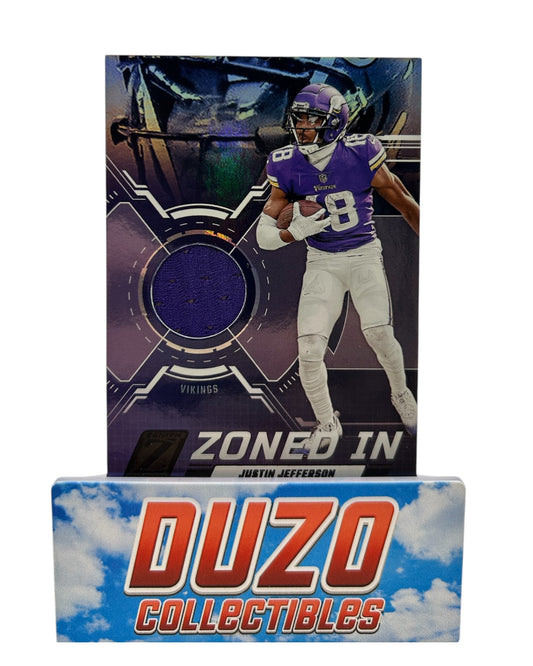 Justin Jefferson Zoned In Patch 2023 Panini Zenith No.ZI-JJS