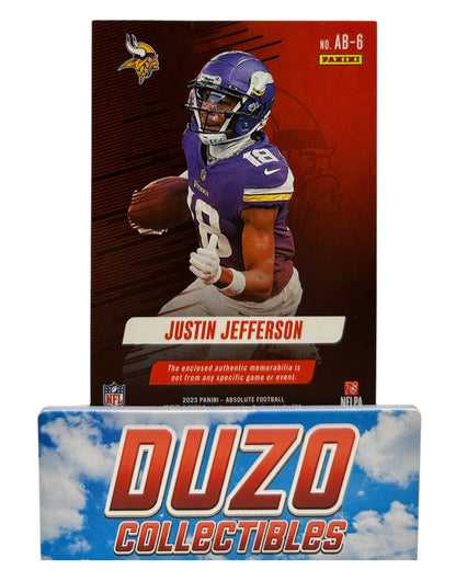 Justin Jefferson Burners Patch 2023 Panini Absolute No. AB-6