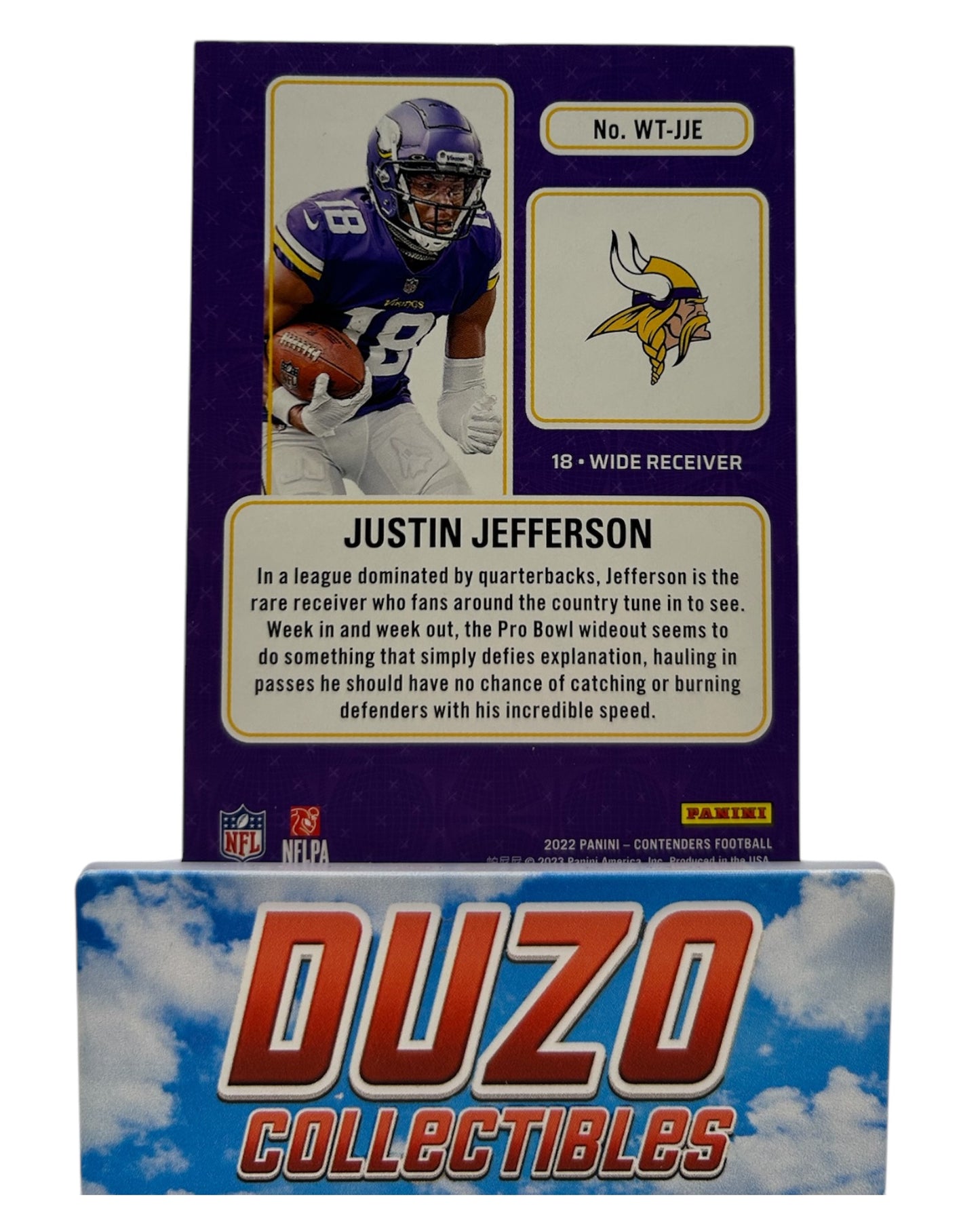 Justin Jefferson Winning Ticket /99 Panini Contenders 2022 No.WT-JJE