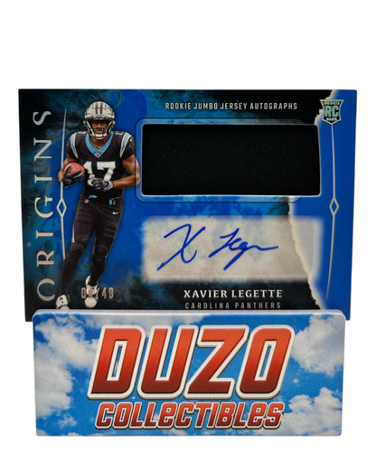 Xavier Legette Rookie Patch Auto Color-Match /49 Panini Origins 2024 No. RJA-XLE