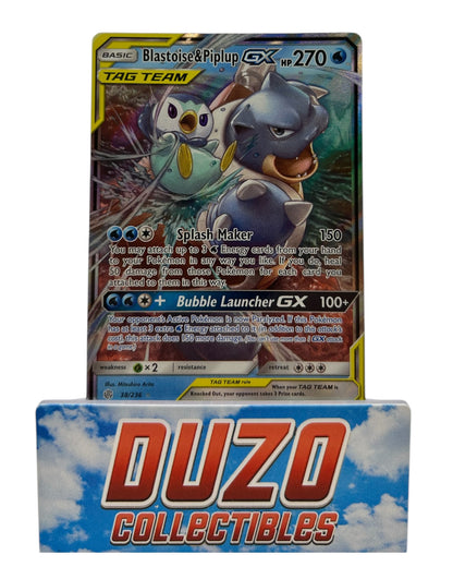 Blastoise & Piplup Tag Team GX 38/236 Nintendo 2019 English