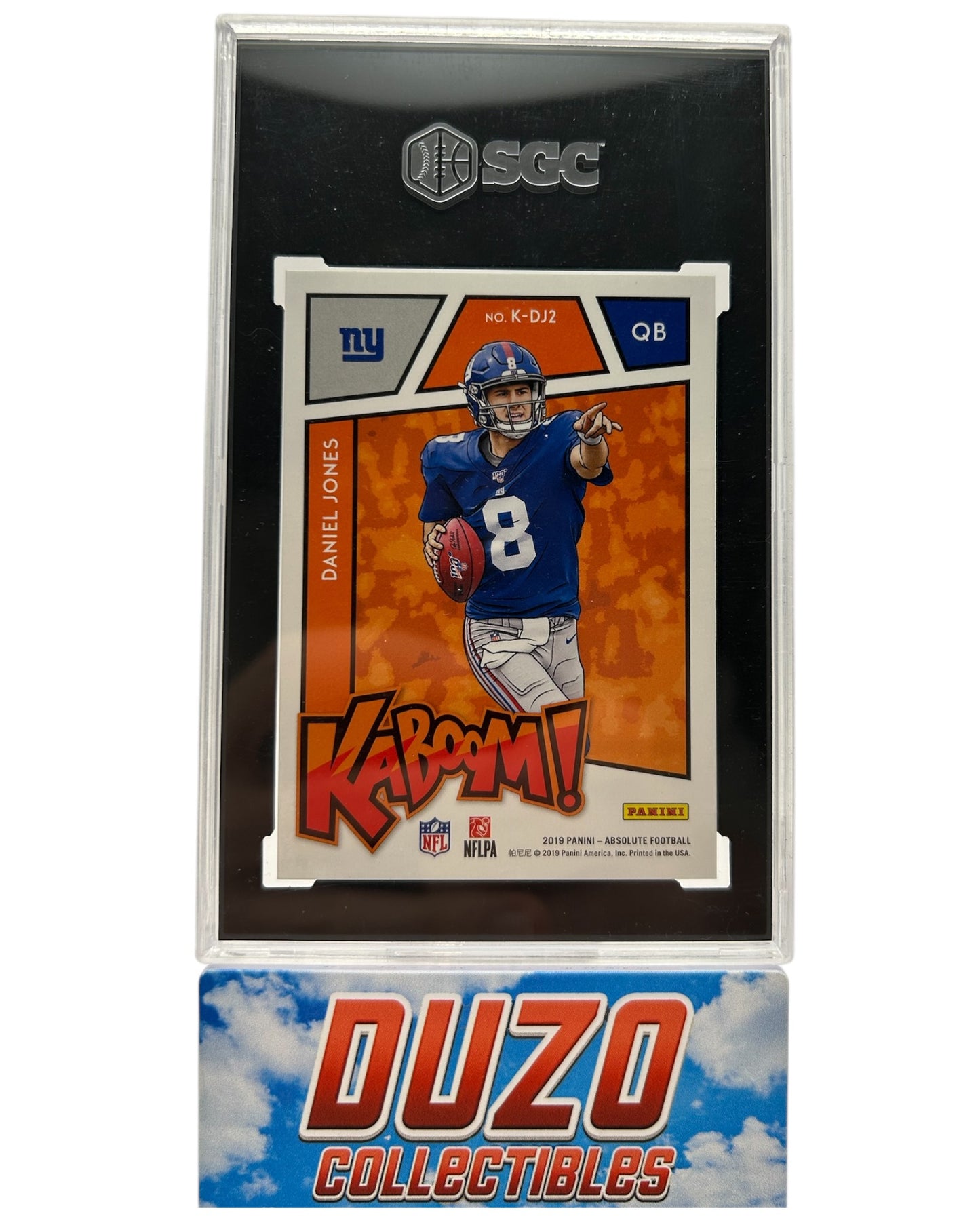 Daniel Jones Rookie Kaboom SGC 9 Panini Absolute 2019 K-DJ2