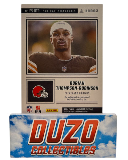 Dorian Thompson-Robinson Portrait Signatures /100 Panini 2024 Luminance #PS-DTR