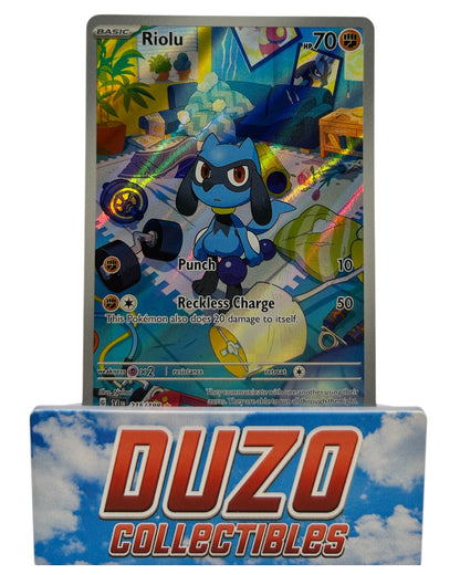 Riolu Alt Art 215/198 Scarlet & Violet Nintendo 2023 Englisch