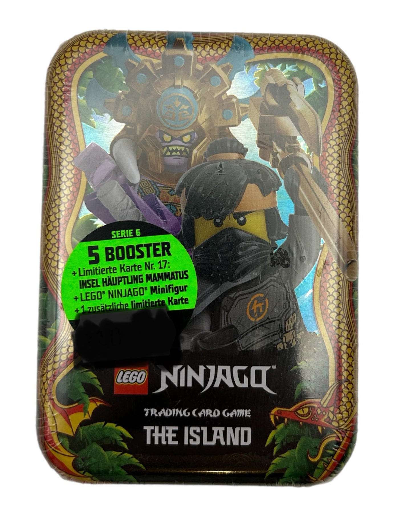 LEGO Ninjago Trading Card Game – The Island- in Mini Tin Box - Deutsch