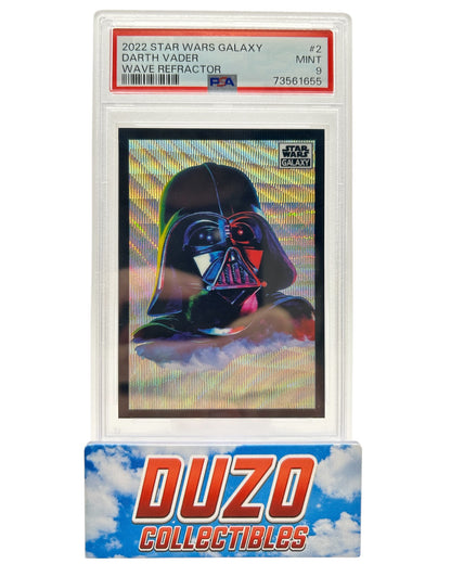 Darth Vader Wave Refractor /99 2022 Star Wars Galaxy PSA9 #2